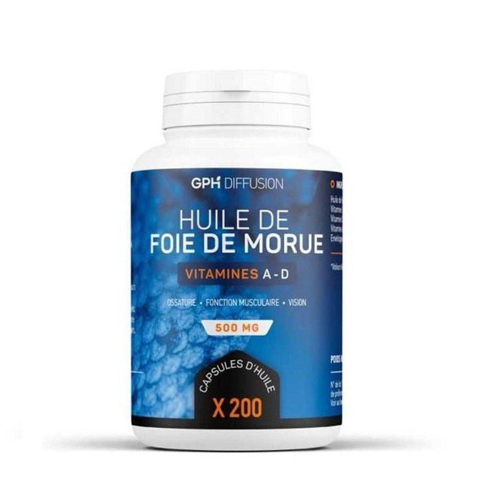 GPH DIFFUSION – Huile de Foie de Morue 200 Capsules