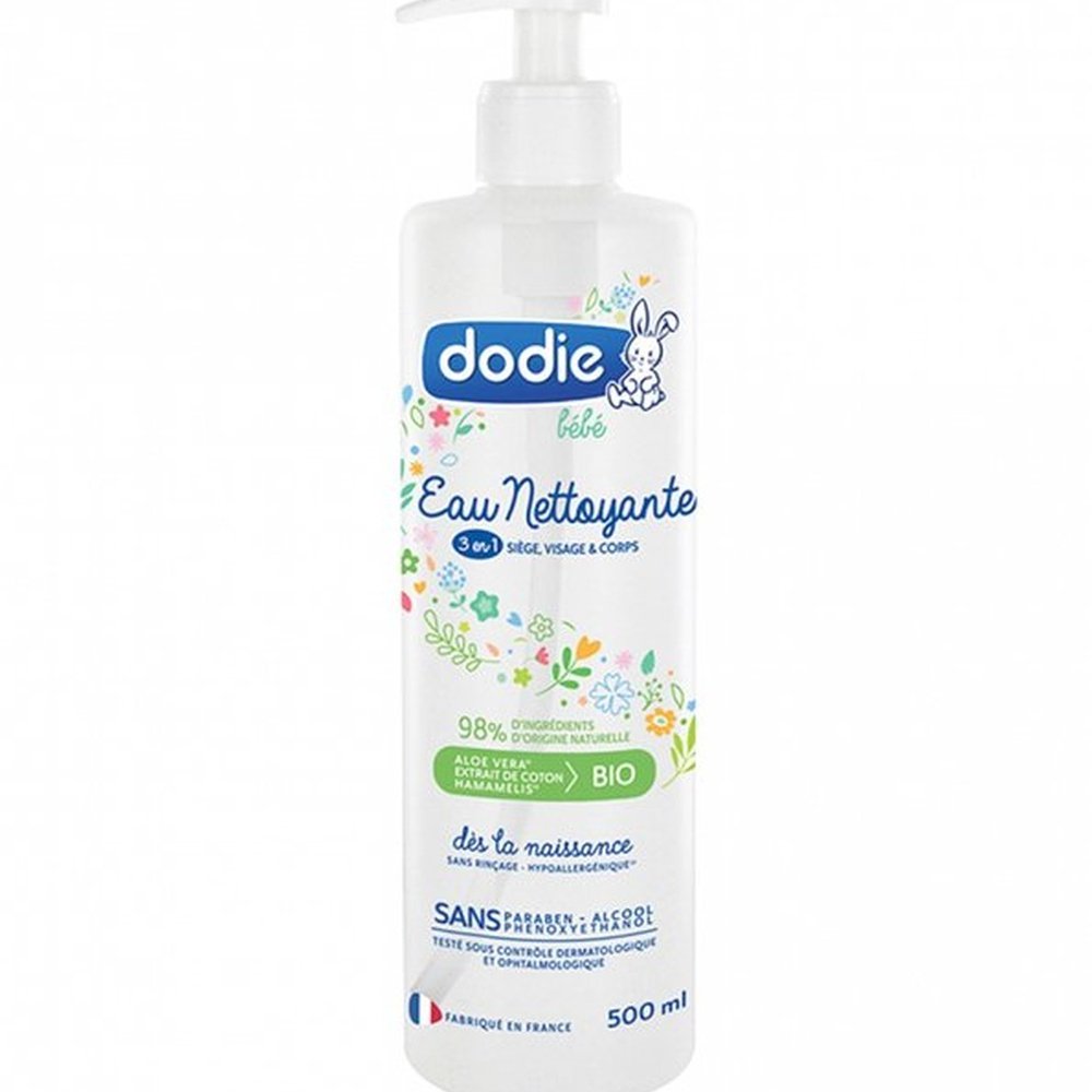 DODIE – Eau Nettoyante 3 en 1 Flacon Pompe – 500 ml