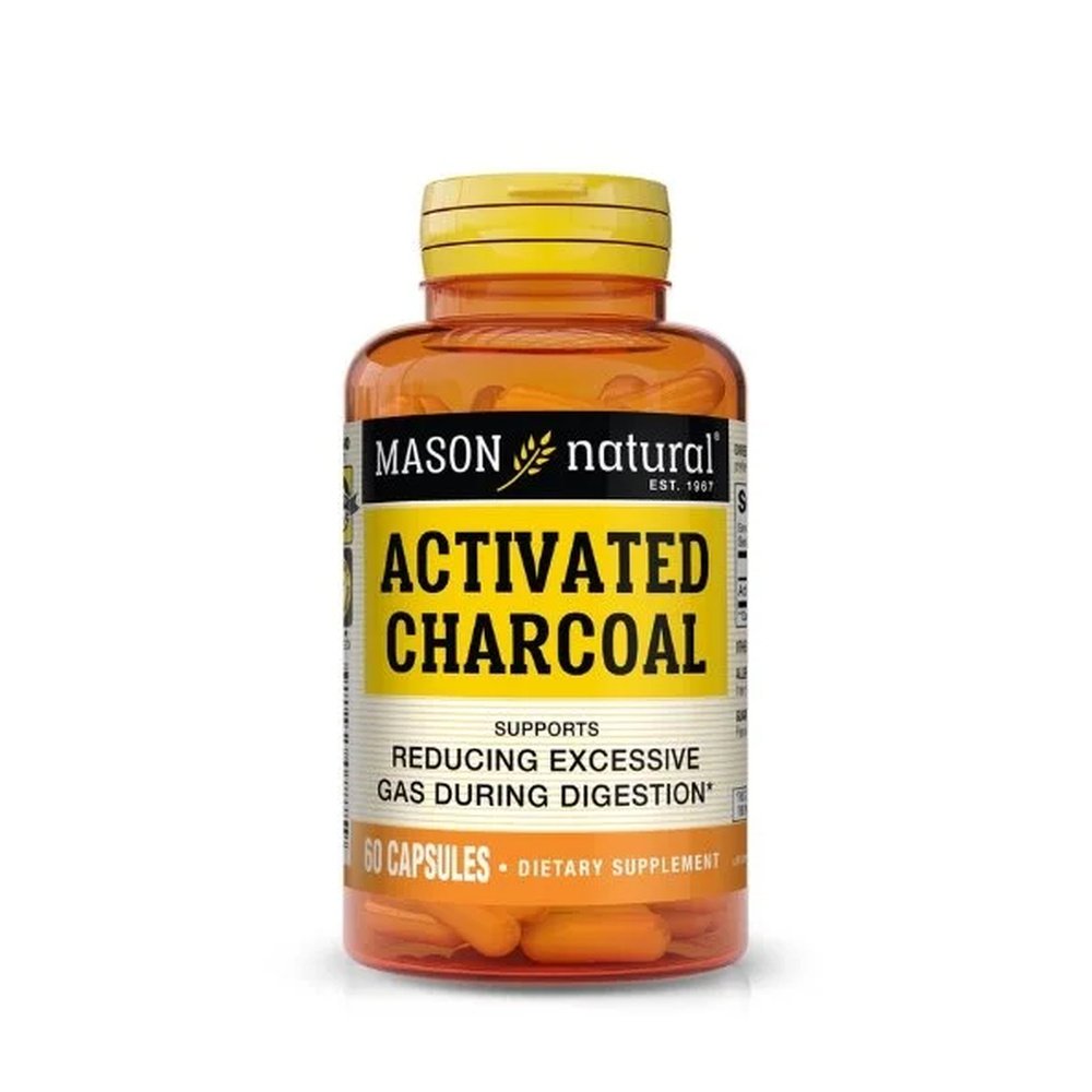 MASON NATURAL – Activated Charcoal 60 Capsules