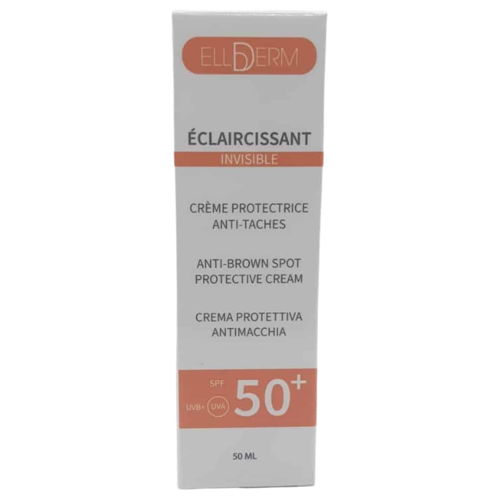 ELLDERM – Eclaircissant Creme Protectrice Invisible Anti-Taches SPF50+ – 50ml
