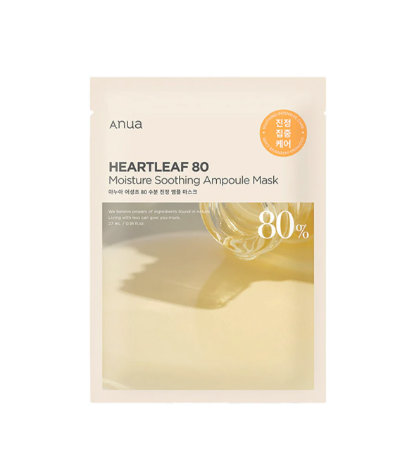 Anua HEARTLEAF 80% Moisture soothing ampoule mask