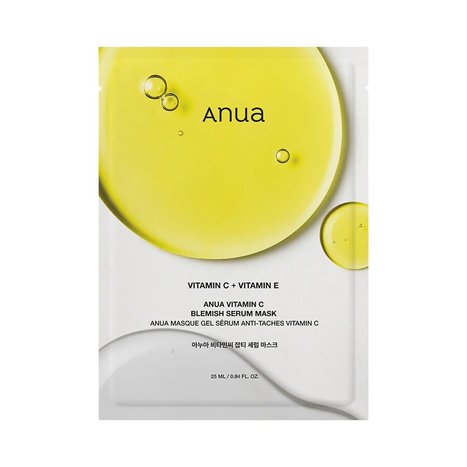 Anua Green Lemon Vita C Blemish Serum Mask 25 ml