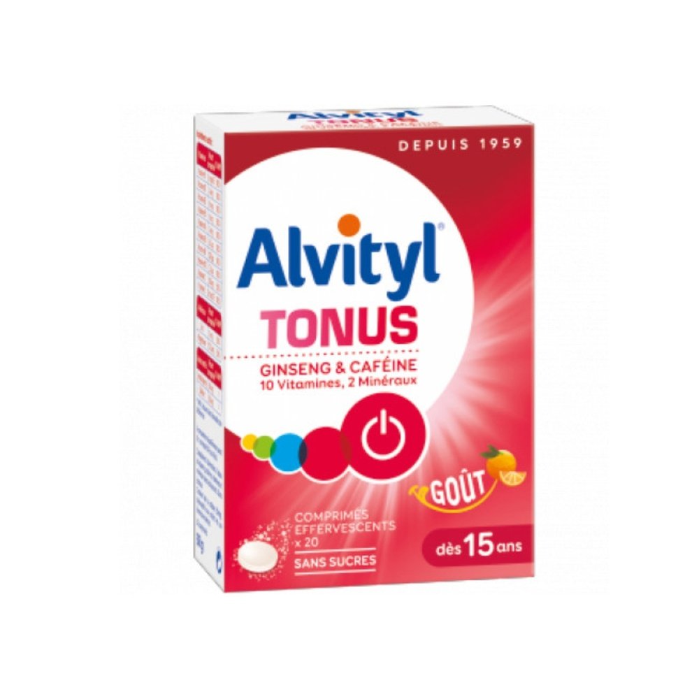 Alvityl Tonus Comprimes Effervescents Boite de 20cps