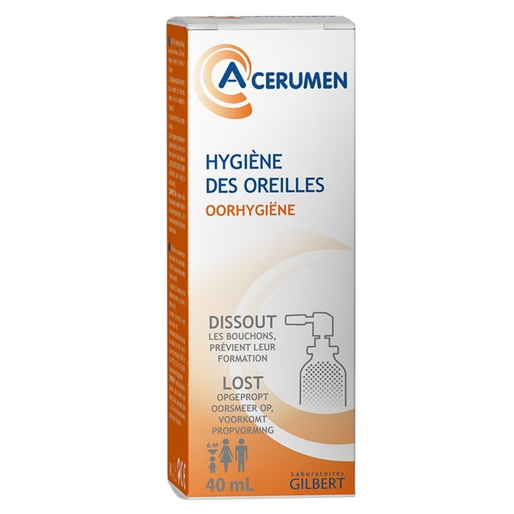 Acerumen Spray – Formule Coloree Hygiene des Oreilles 40 ml