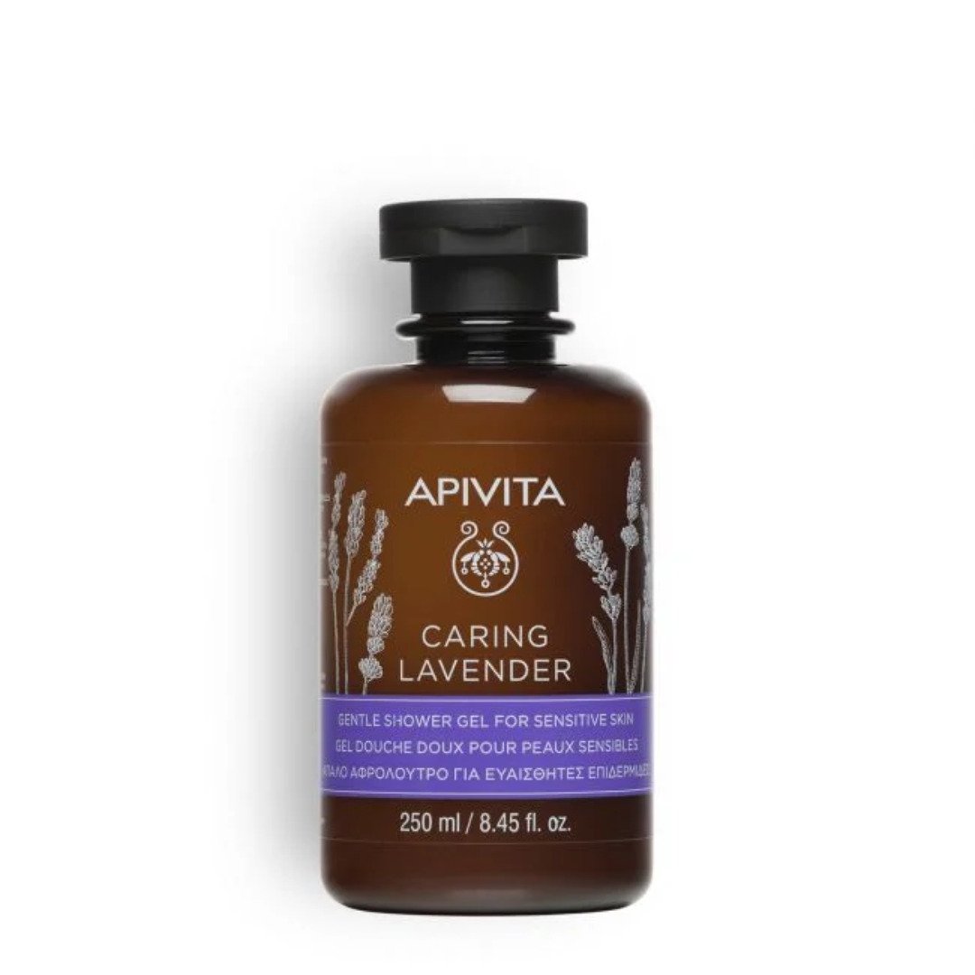 Apivita Gel Douche Doux Lavande Pour Peaux Sensibles 250ml