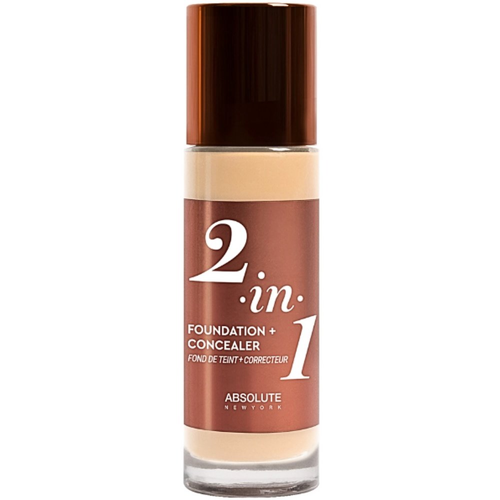 ABSOLUTE NEW YORK 2in1 Foundation & Concealer Cool Porcelain 35ml