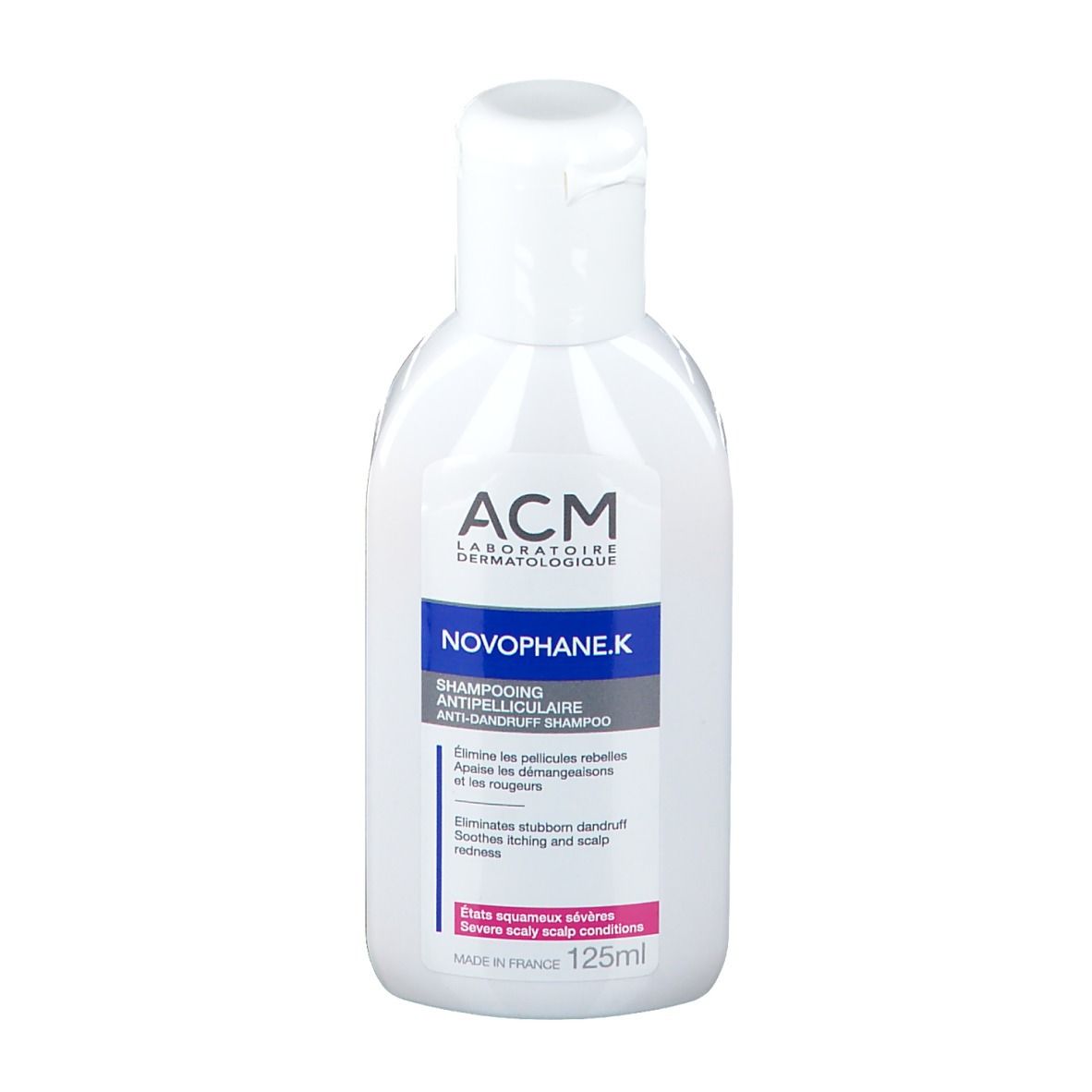 ACM NOVOPHANE K SHAMPOING ANTIPELLICULAIRE SQUAMES SEVERES 125ML