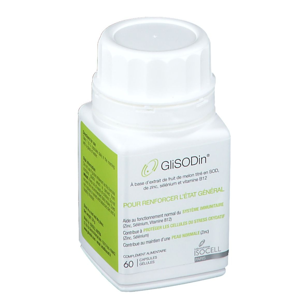 GLISODIN POUR RENFORCER L'ETAT GENERAL 60 GELULES