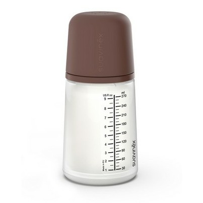 SUAVINEX ZERO ZERO BIBERON ULTRA SOFT SILICONE 04 DEEP TONE M DEBIT MOYEN 270 ML