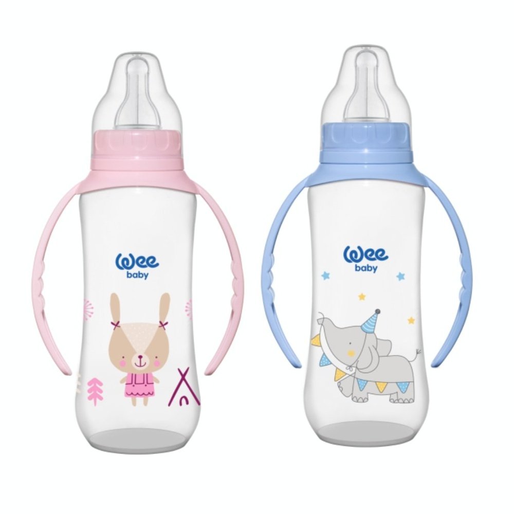 WEE BABY – Biberon Classic avec Poignee 6-18 Mois 150ml