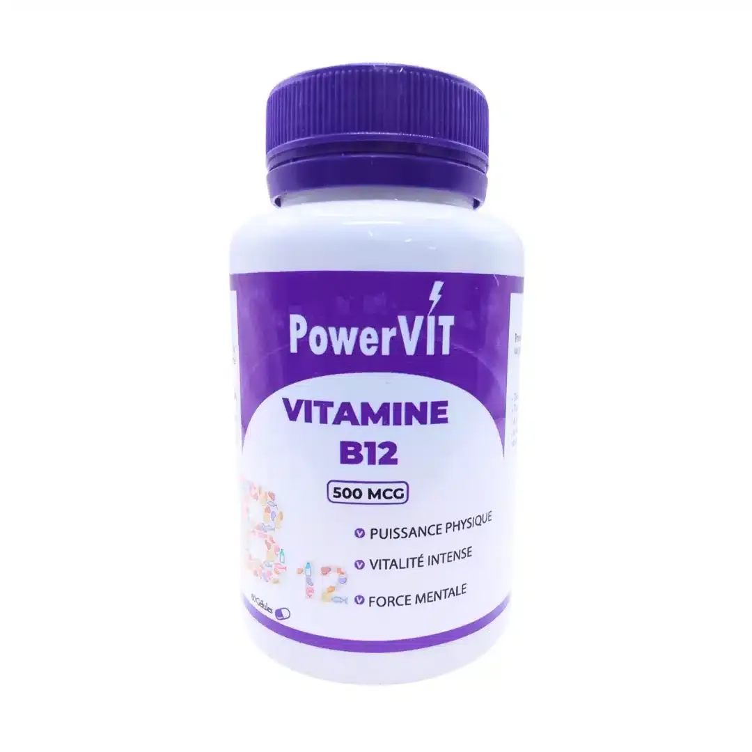 POWERVIT Vitamine B12 500mcg 60 Gélules