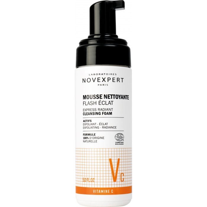 NOVEXPERT – (vc) Vitamine C Mousse Nettoyante Flash Eclat – 150ml