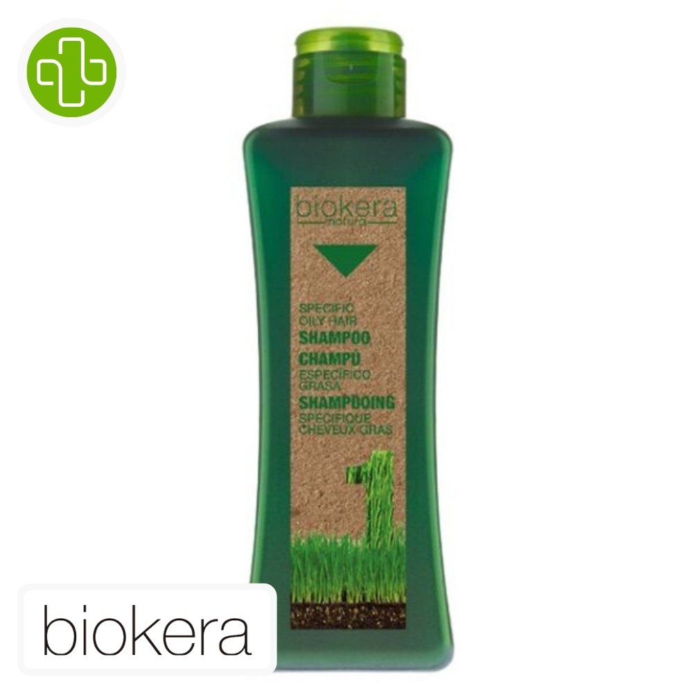 Biokera Shampoing Spécifique Cheveux Gras 1 l