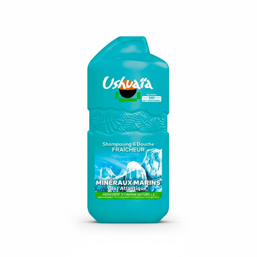 USHUAIA – Shampoing et Douche Mineraux Marins – 280ml