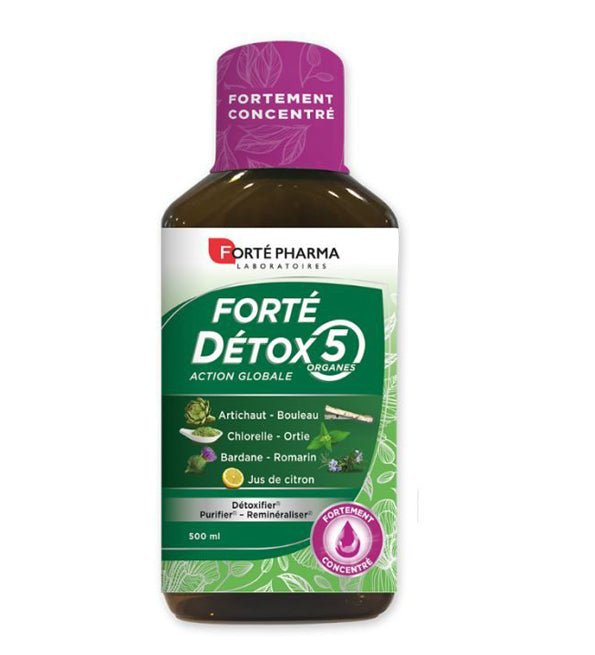 Forté Pharma Forte Detox Action Globale X5 Citron 500 ml