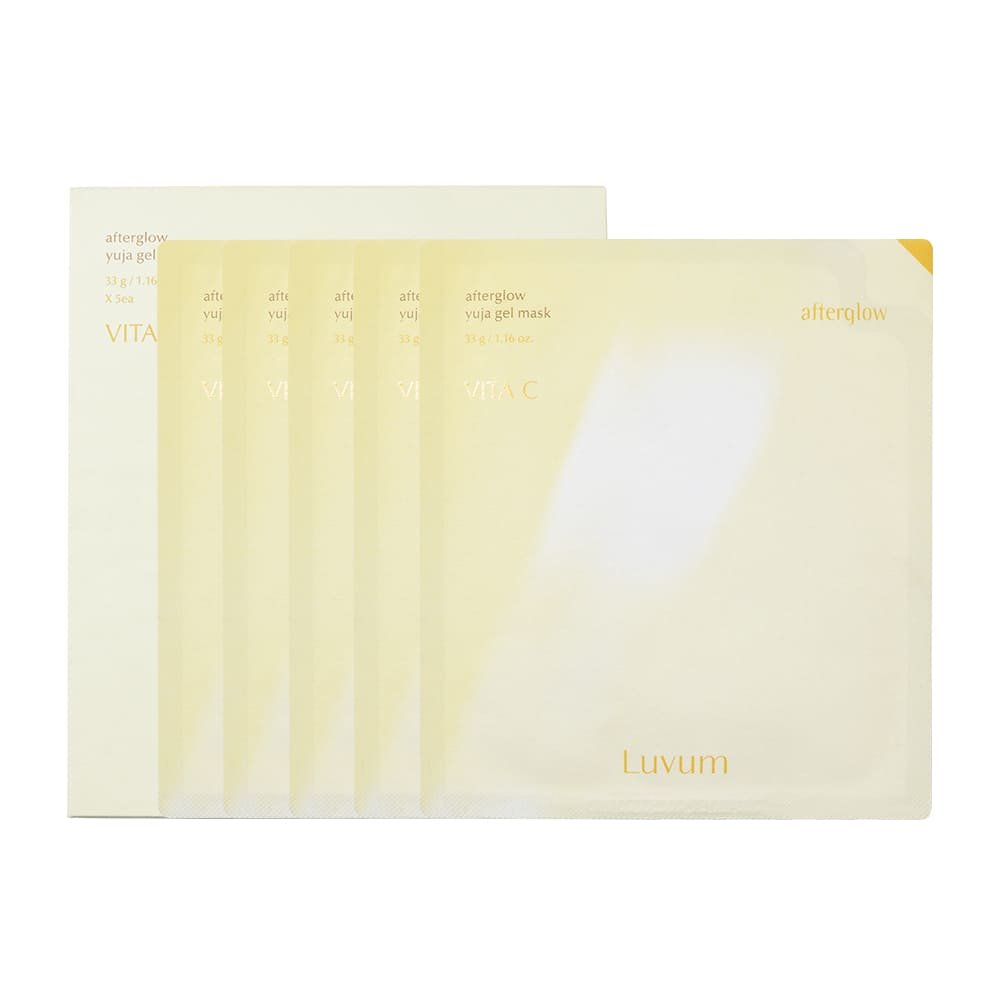 Luvum Vita C Afterglow Yuja Gel Mask Pack de 5