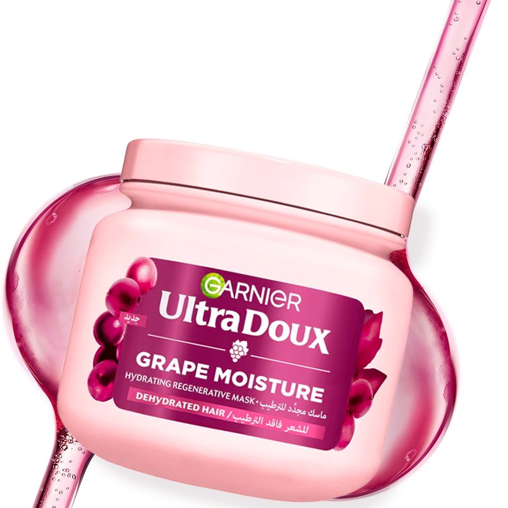 GARNIER – Ultra Doux Grape Masque Hydratant Regenerant Intense Vignes Merveilleuses – 340ml