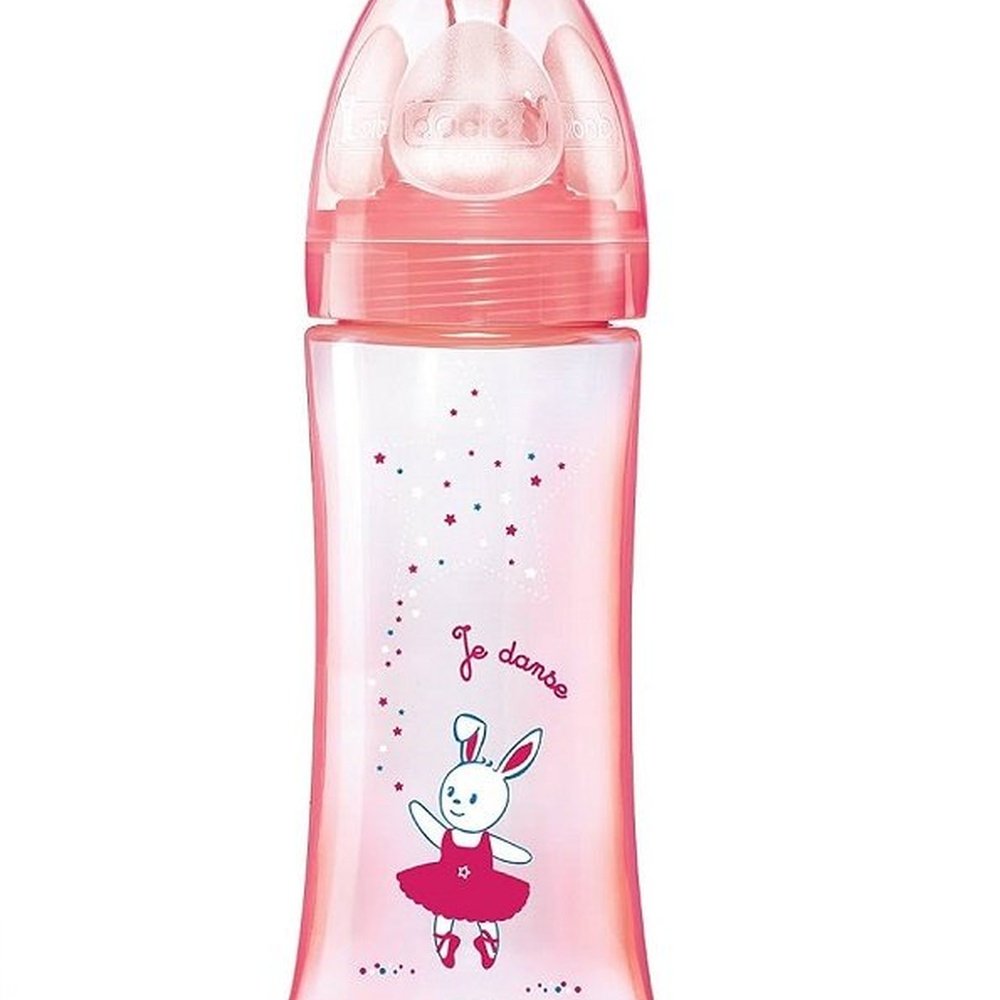 DODIE – Biberon Multi Perfore Tetine Debit 2 Rose 0-6mois – 270ml