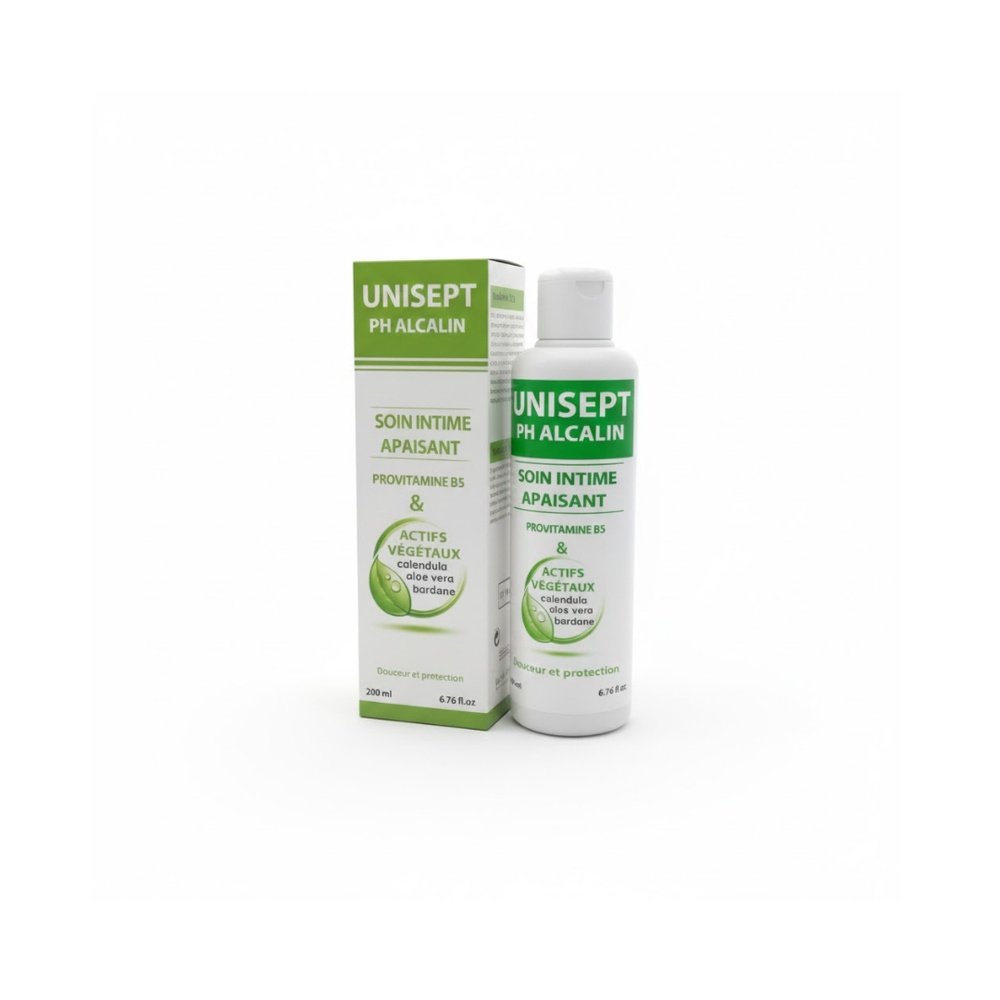 UNISEPT – Ph Alcalin Soin Intime Apaisant – 200Ml