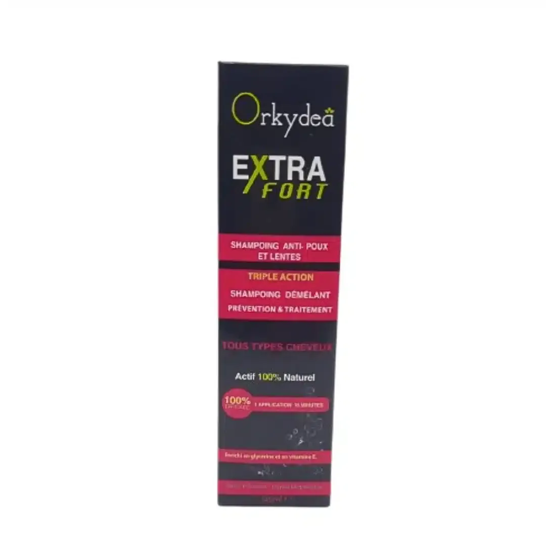 ORKYDEA – Extra Fort Shampoig Anti-Poux et Lentes – 125ml