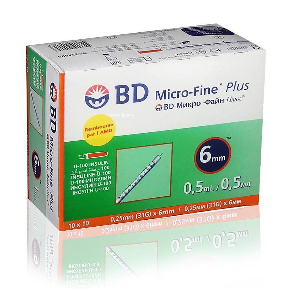 Bd micro-fine plus seringue insuline 0.5ml