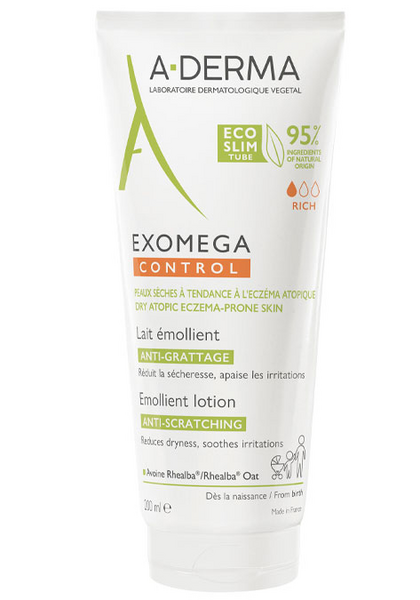 A-DERMA EXOMEGA CONTROL Lait Émollient Anti-Grattage 200ml