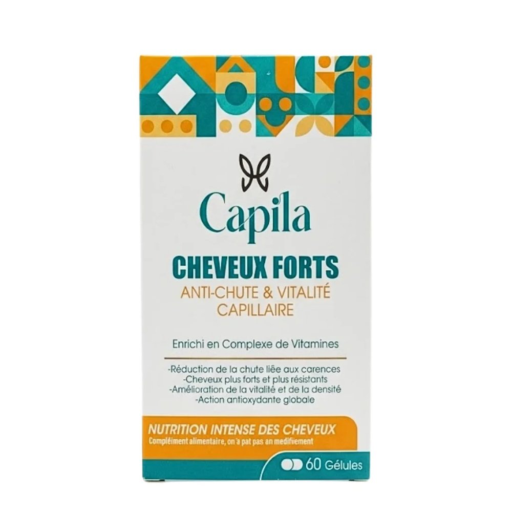 CAPILA – Compliment Cheveux Forts Anti-Chute – 60gelules