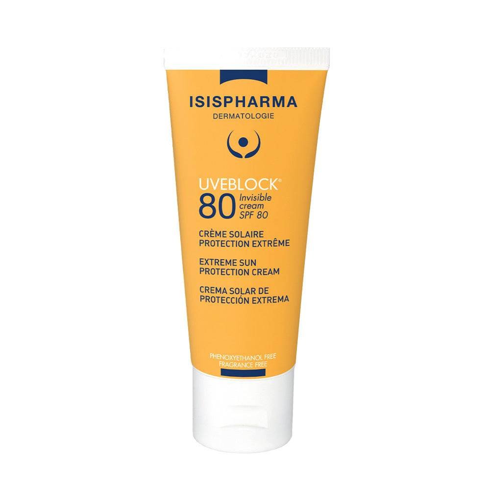 Isispharma Uveblock Crème Solaire Invisible SPF80+ 40 ml