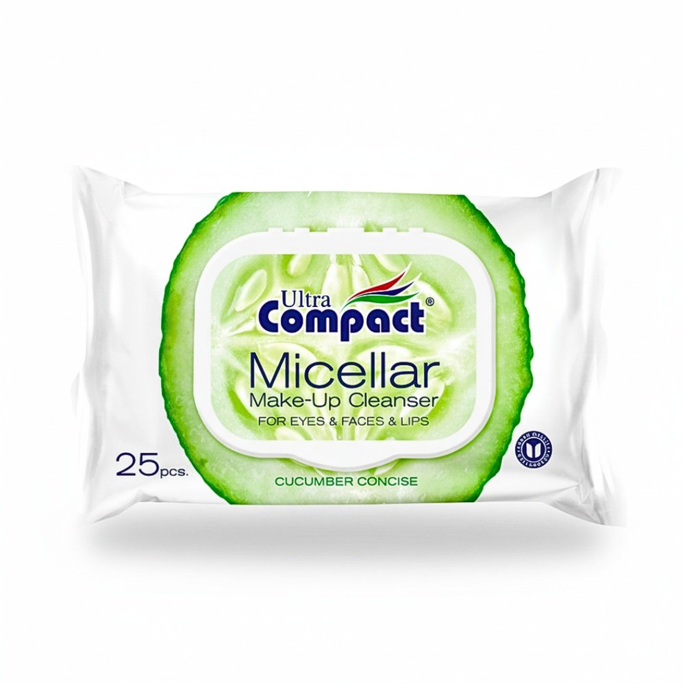 ULTRA COMPACT – Lingettes Demaquillant Micellair 25 Pieces