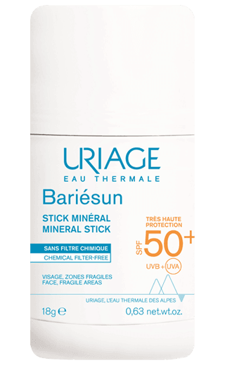 URIAGE Bariésun Stick Minéral SPF50+ - Stick Solaire Minéral Protection Ultime Peaux Fragiles Format Nomade