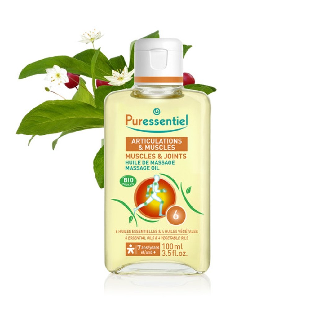 PURESSENTIEL – Articulation et Musc Huile de Massage Effort – 100ml