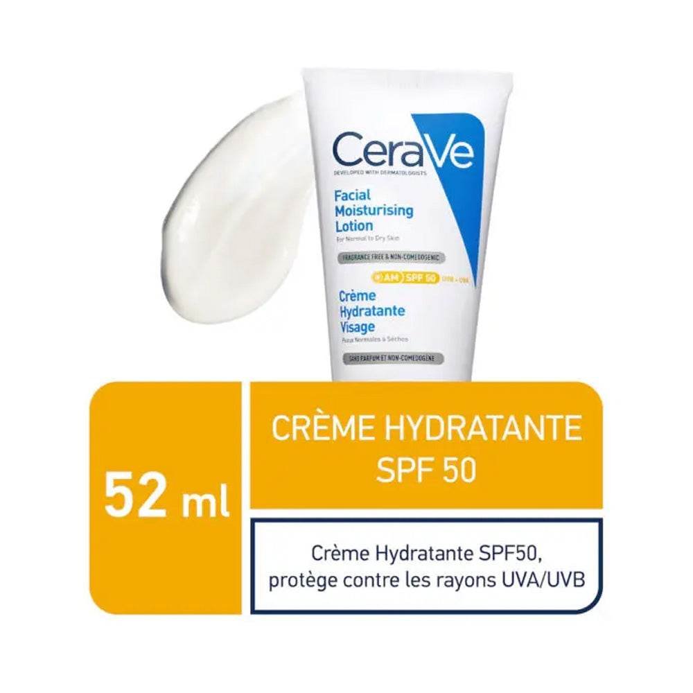 CeraVe Crème Hydratante Visage SPF50 52ml