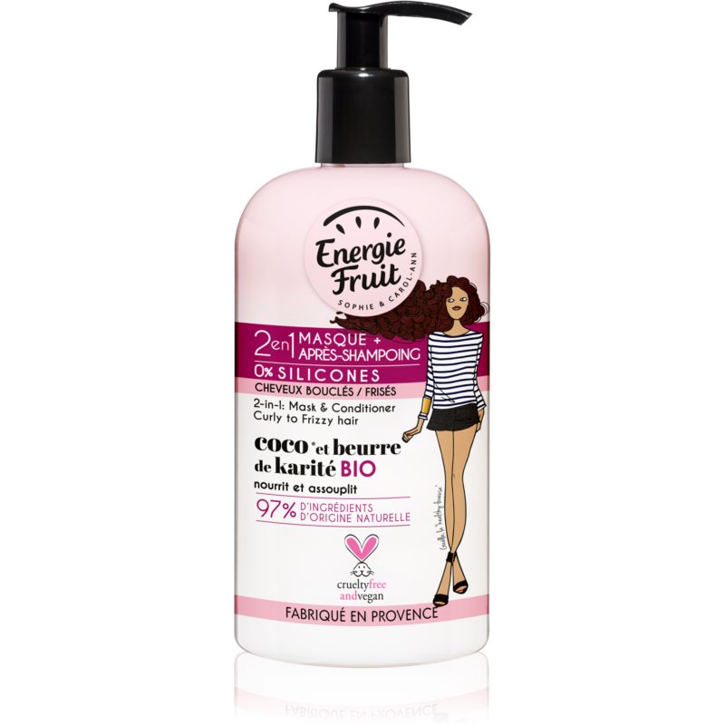 ENERGIE FRUIT CURL COCO 2 EN 1 MASQUE ET DEMELANT NUTRI BOUCLES 300 ML