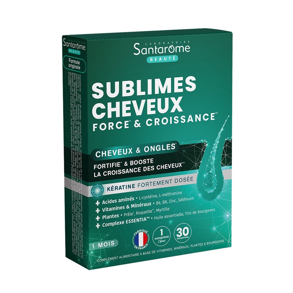 SANTAROME LABORATOIRE SUBLIMES CHEVEUX FORCE ET CROISSANCE 30 COMPRIMES