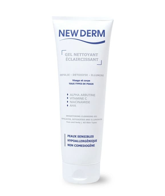 New Derm Gel Nettoyant Éclaircissant Visage Et Corps 250 ml