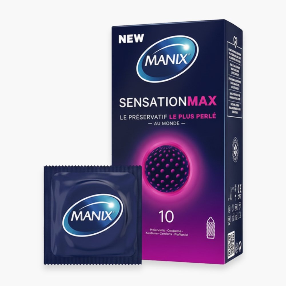 MANIX – Preservatif Sensation Max (ultra-Perle) – 10u