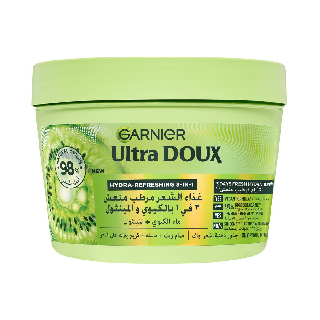 Garnier Ultra Doux Hair Food 3 en 1 Kiwi 390 ml