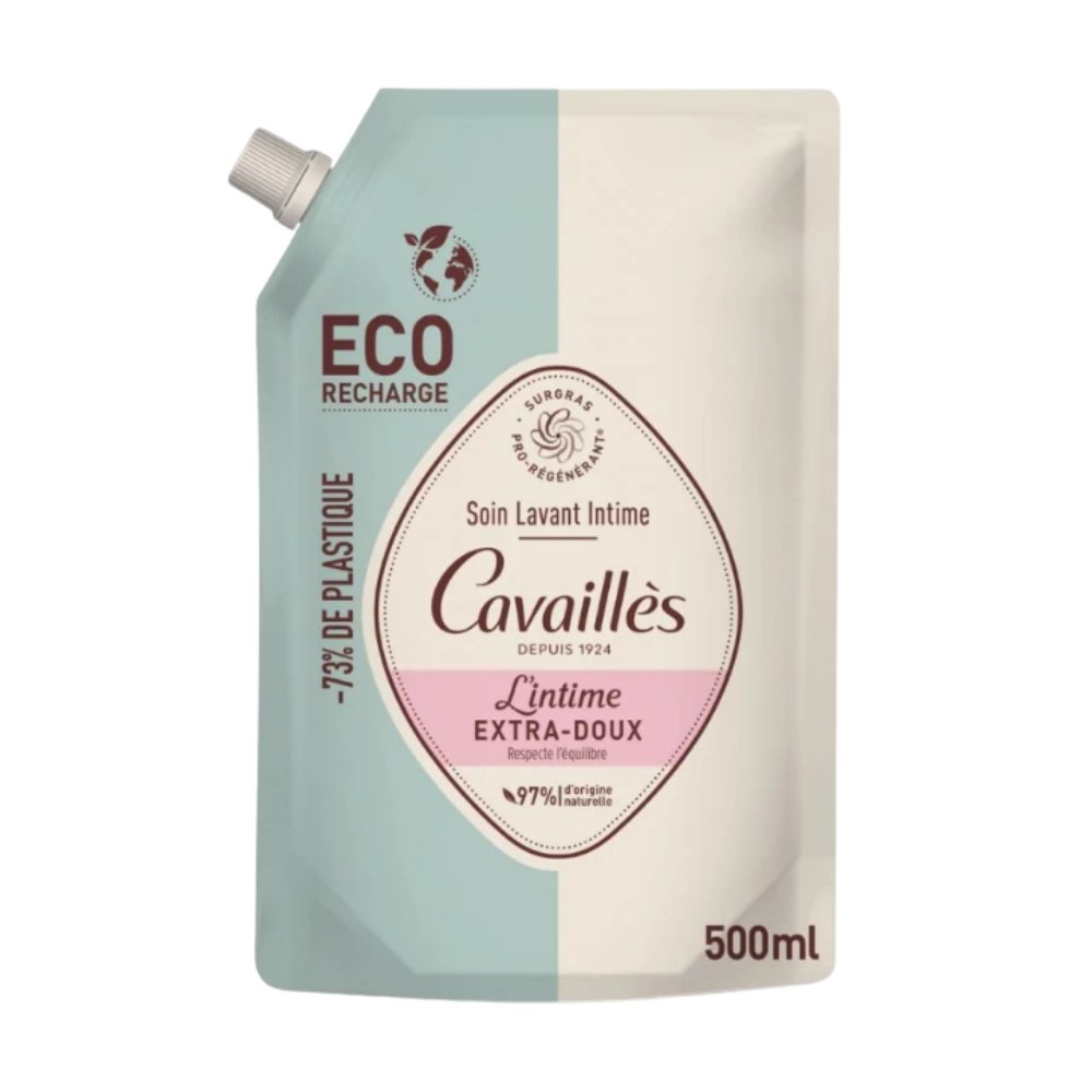 CAVAILLES – Soin Lavant Intime L'intime Extra Doux Eco-Recharge – 500ml