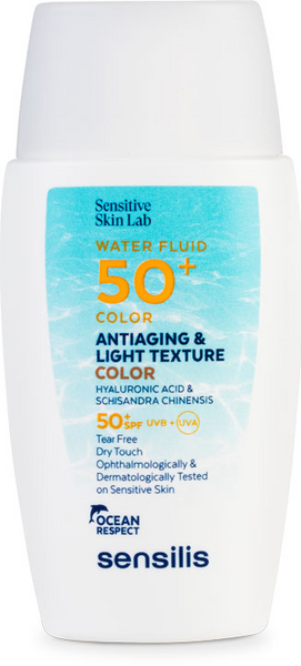 SENSILIS SKIN LAB WATER FLUID SPF 50+ COLOR ANTI AGE TEXTURE LEGERE 50 ML
