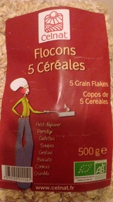 CELNAT FLOCONS 5 CEREALES 500 G