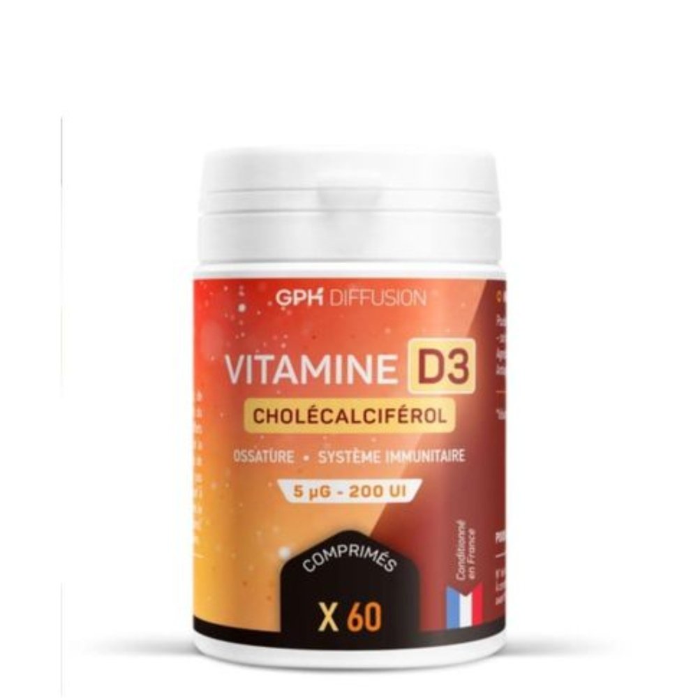 GPH DIFFUSION – Vitamine D3 – 60 Comprimes