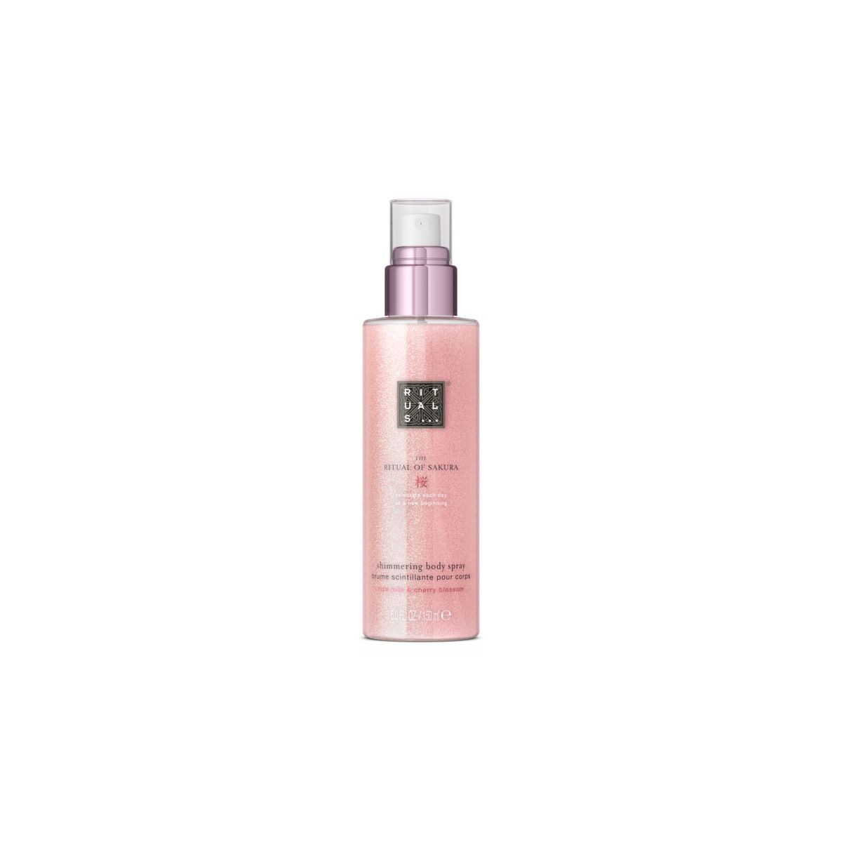RITUALS THE RITUAL OF SAKURA BRUME SCINTILLANTE POUR LE CORPS RICE MILK AND CHERRY BLOSSOM 150 ML