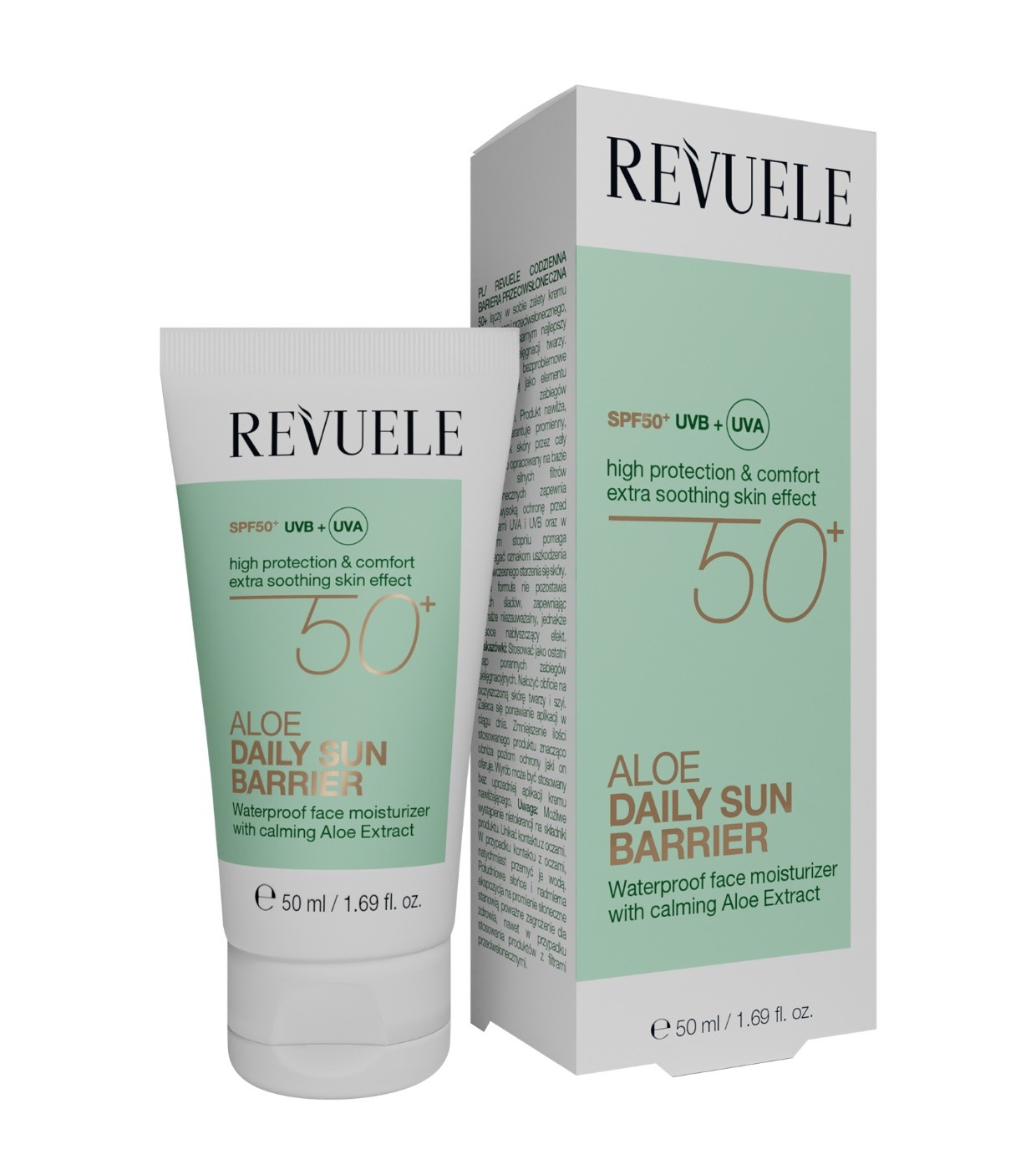 REVUELE ALOE DAILY SUN CREME SOLAIRE SPF50+ 50ML