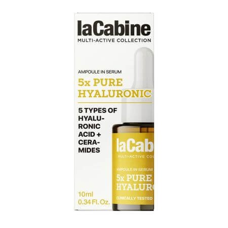 LA CABINE 5X PURE HYALURONIC AMPOULE EN SERUM 10 ML