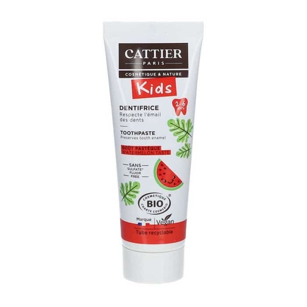 CATTIER – Dentifrice 2-6 Ans Gout Pasteque – 50ml
