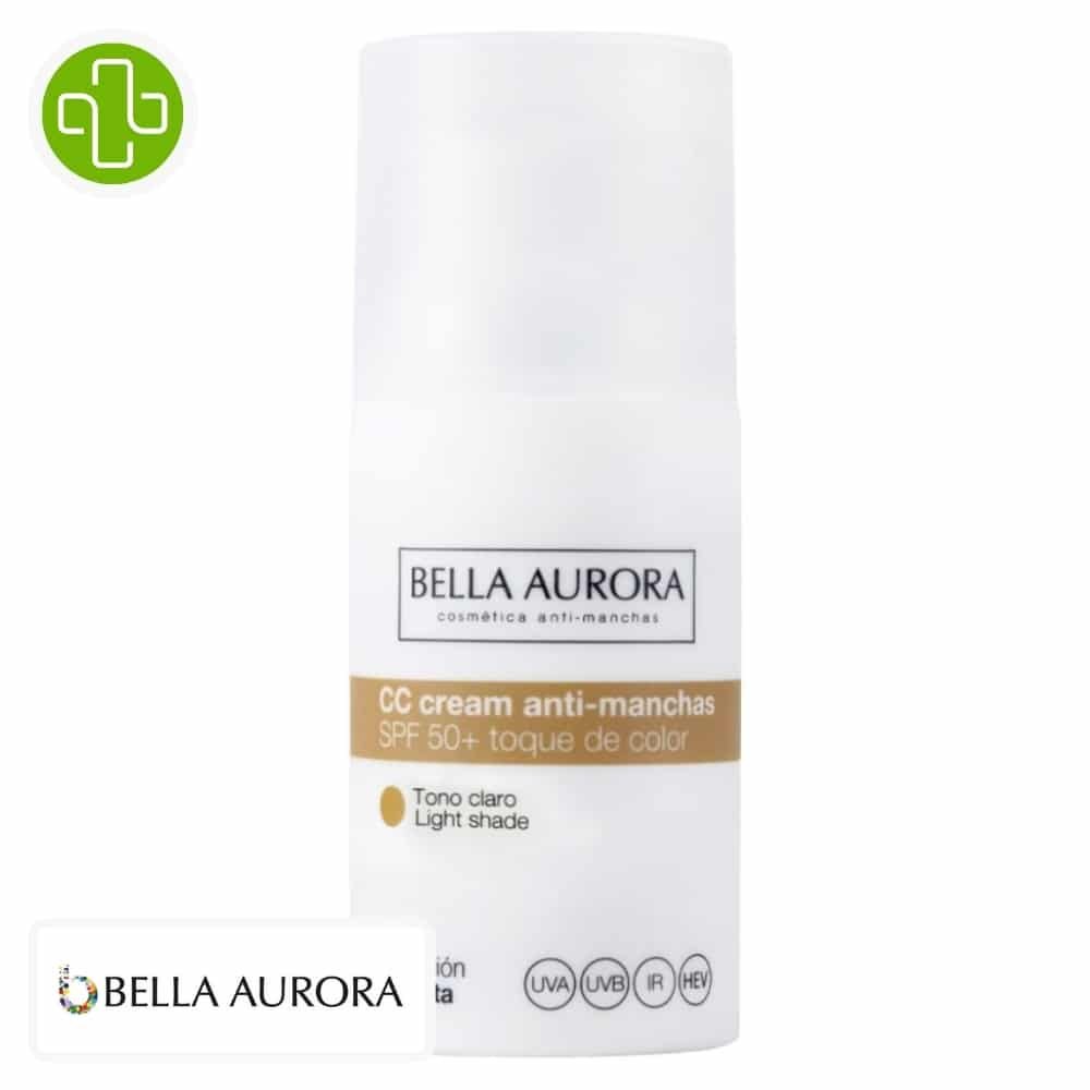 Bella Aurora CC Crème anti-Taches SPF 50+ Teinté Clair 30 ml