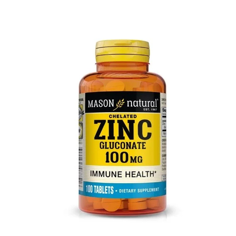 MASON NATURAL – Zinc Gluconate 100 Tablets 775-100A