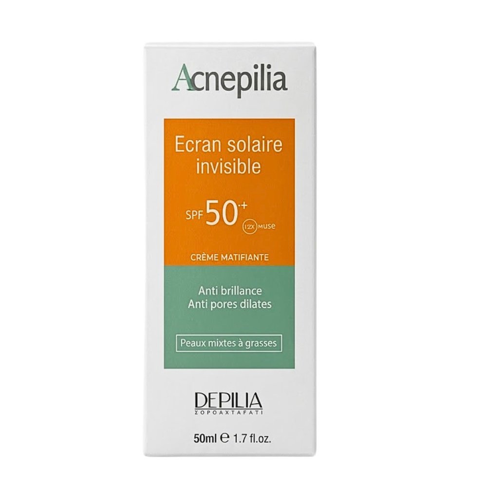 DEPILIA – Acnepilia Creme Solaire Invisible Spf50+ – 50ml