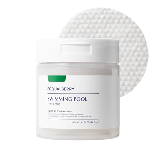EQQUALBERRY SWIMMING POOL TONER PADS MOISTURE PORE FECTING 220 ML