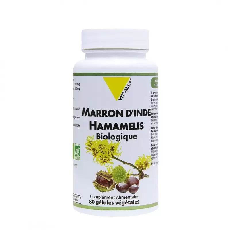 Vit'all+ Marron D'inde & Hamamelis Bio Boite 80 Gélules